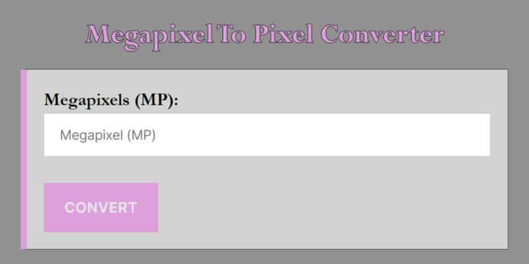 megapixel-to-pixel-converter